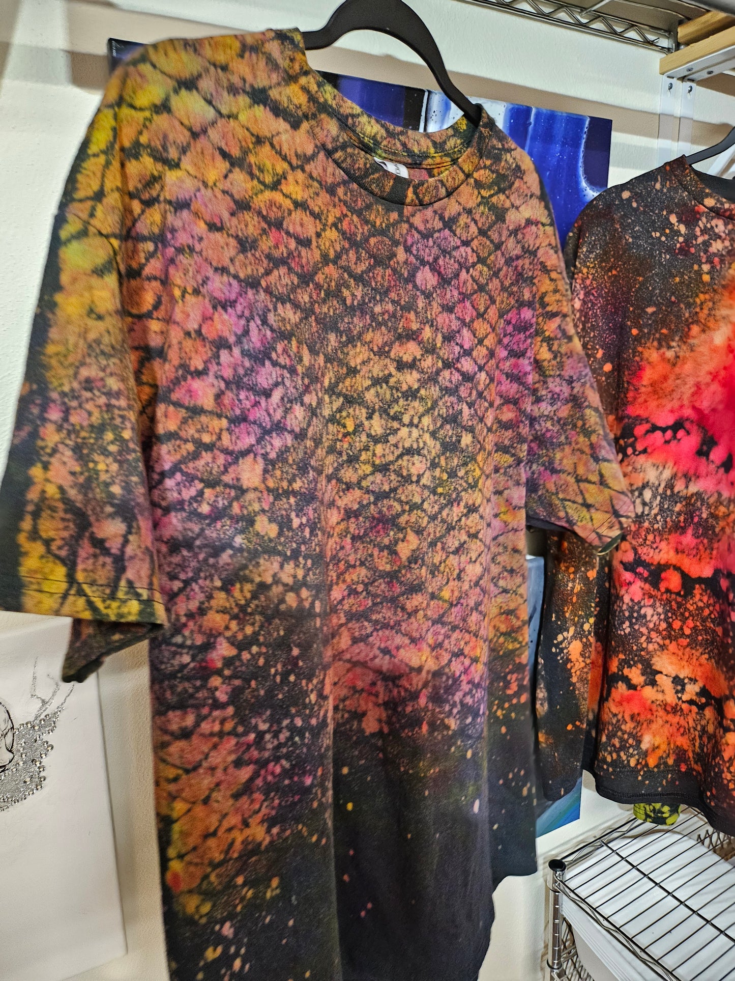 "Toxic Mesh" - Streetwear Reverse Dye T-Shirt