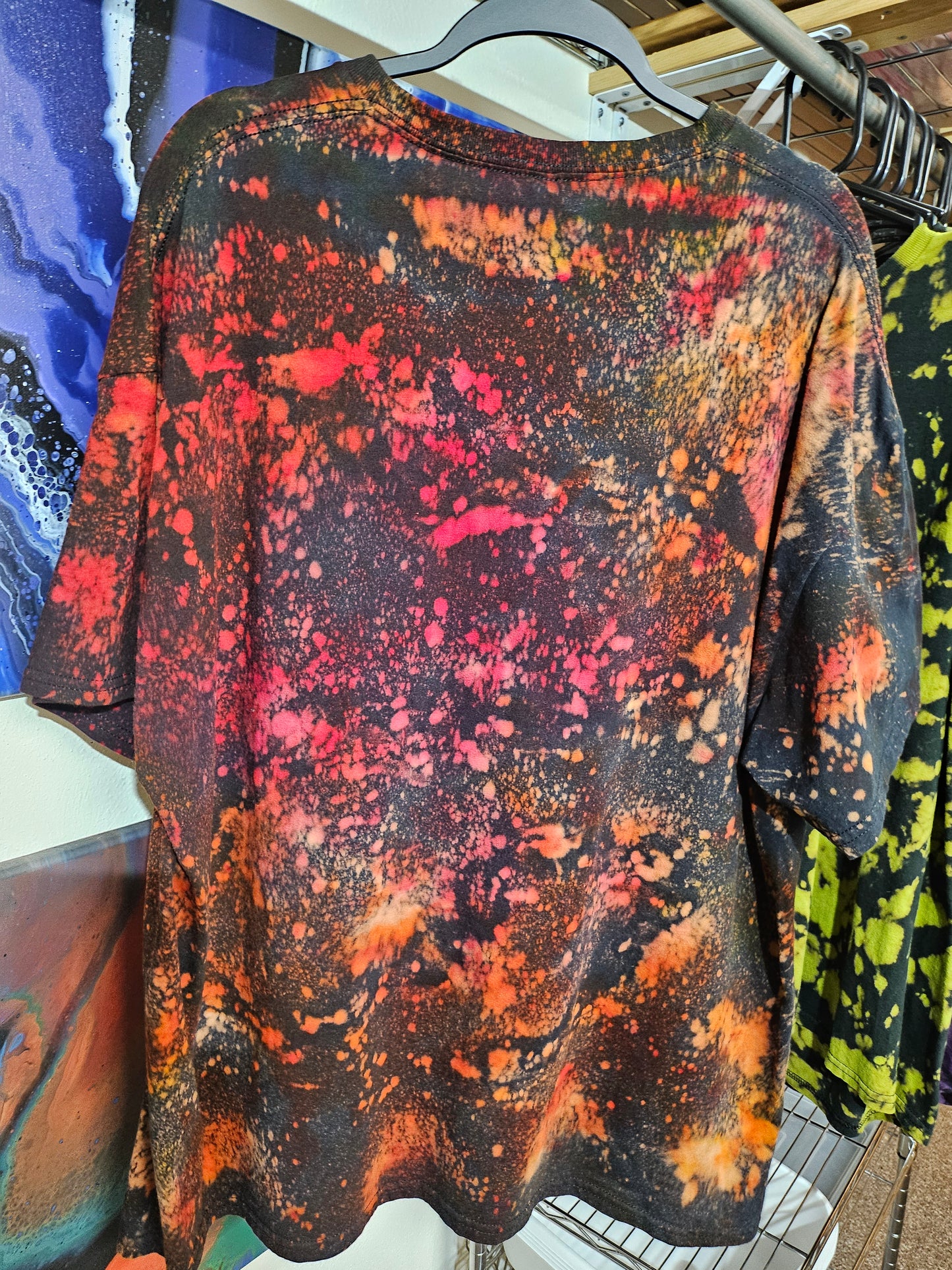 "Chained Heart" - Street Wear Reverse Dye T-Shirt