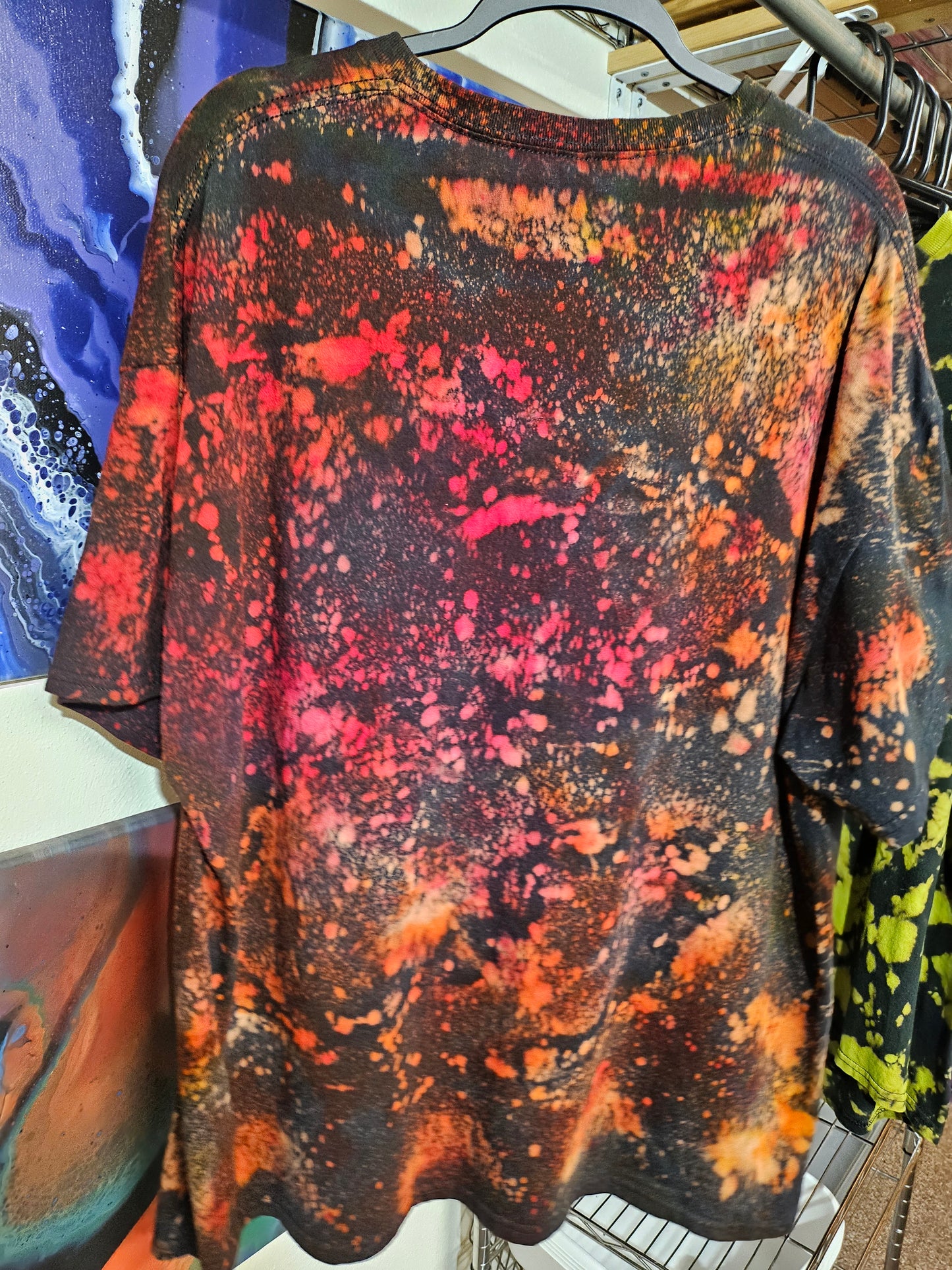 "Chained Heart" - Street Wear Reverse Dye T-Shirt