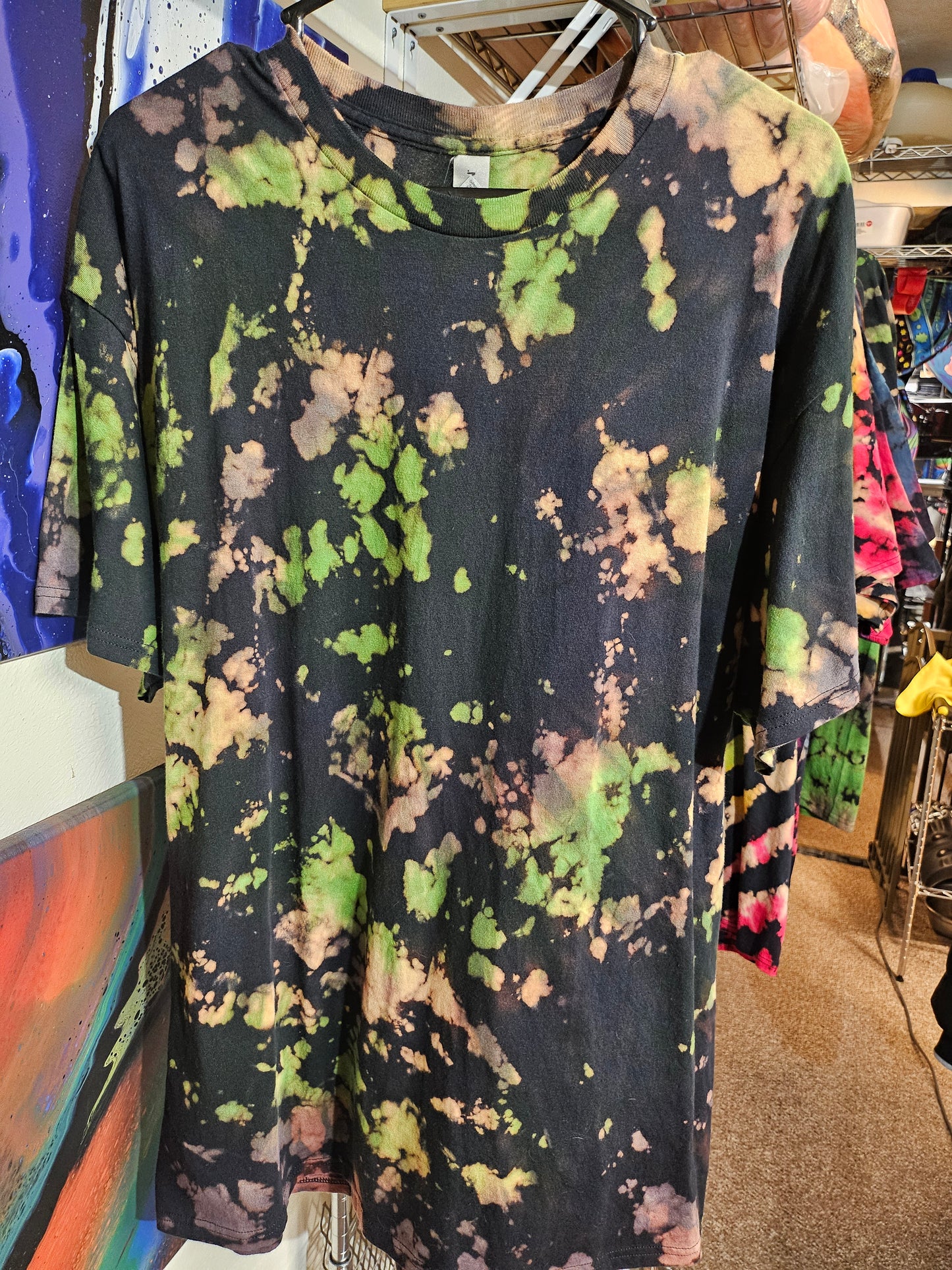 "Camo Splash" - Streetwear Reverse Dye T-Shirt