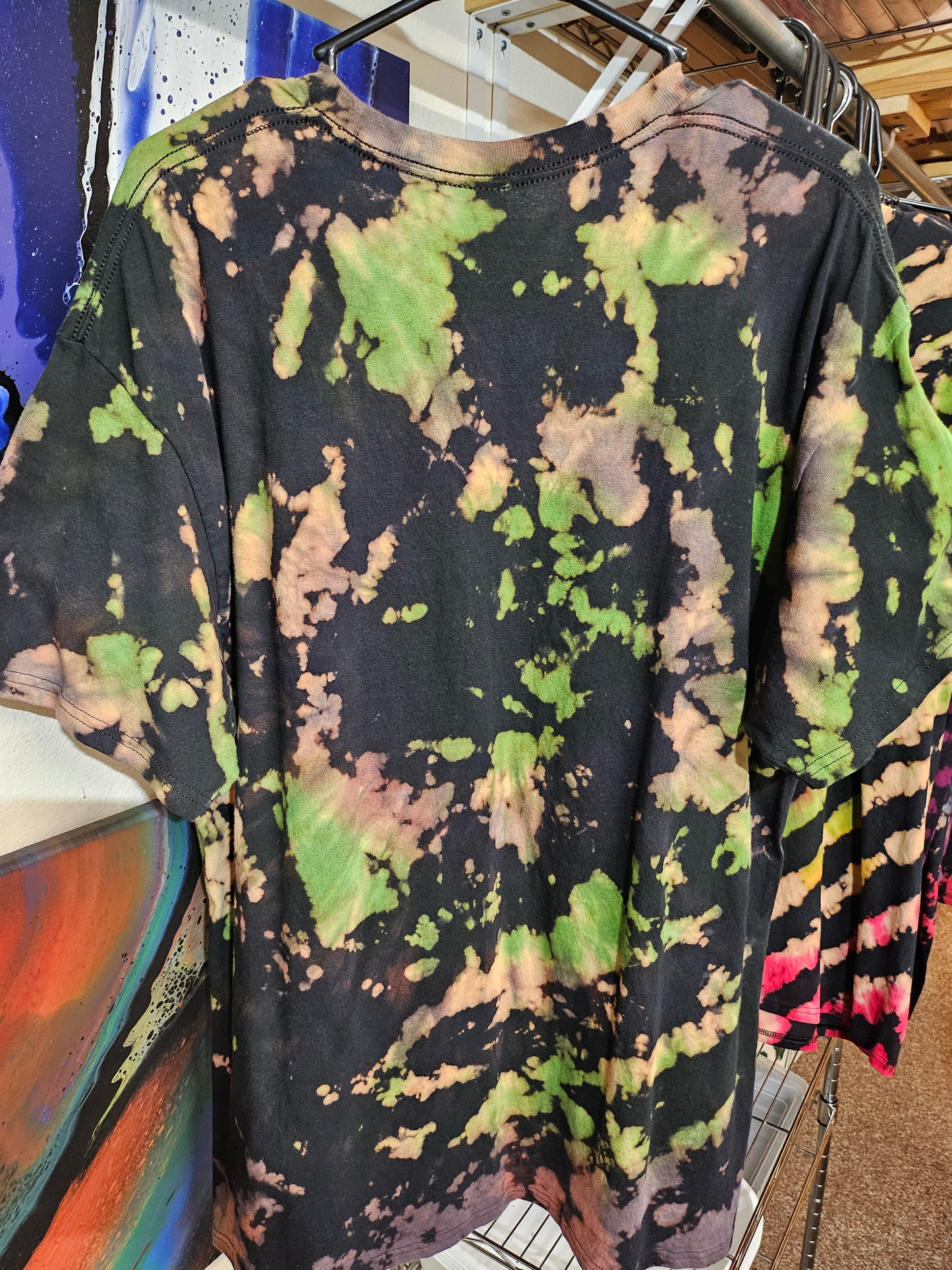 "Camo Splash" - Streetwear Reverse Dye T-Shirt