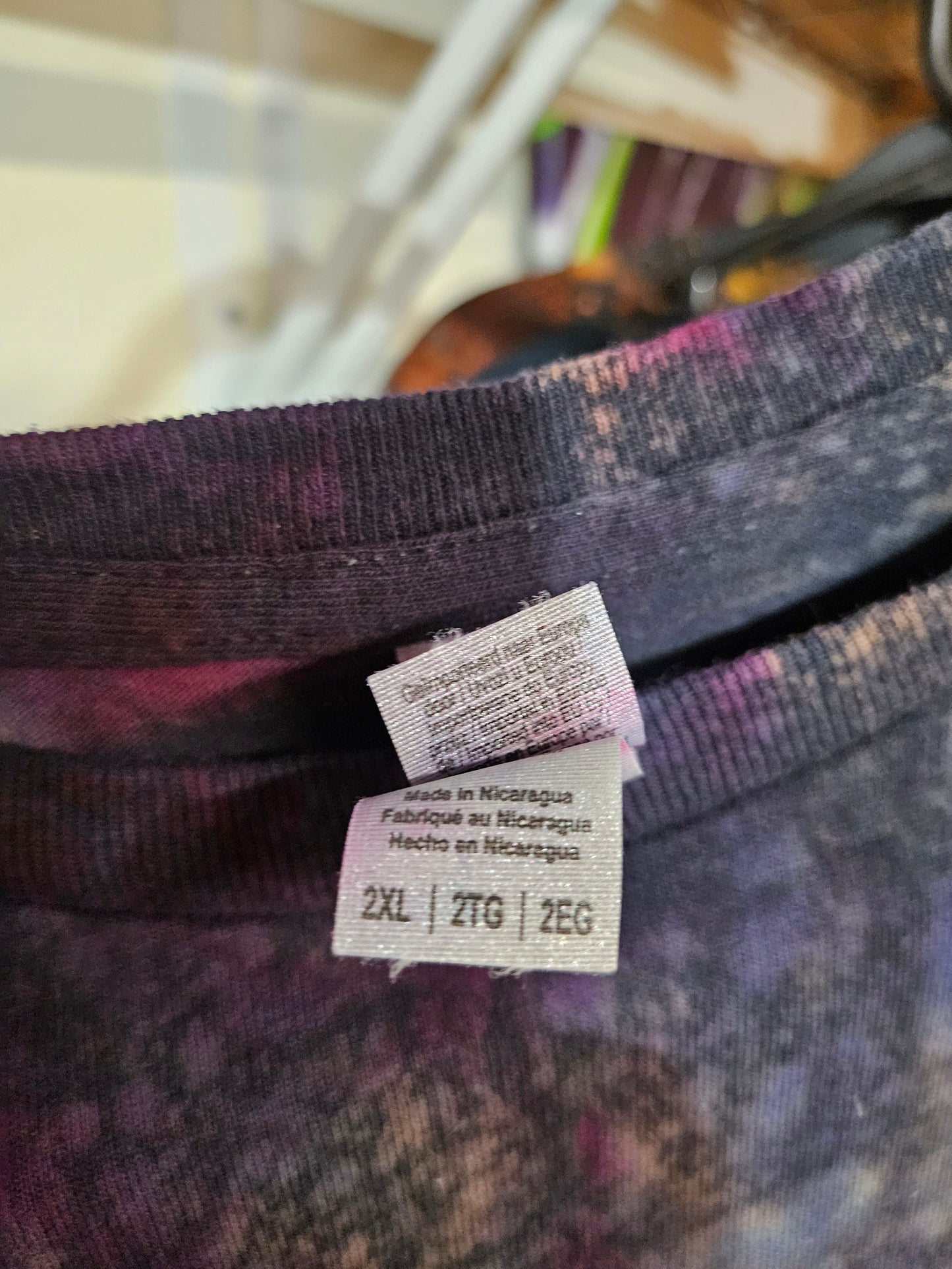 "Galaxy Grid" - Streetwear Reverse Dye T-Shirt
