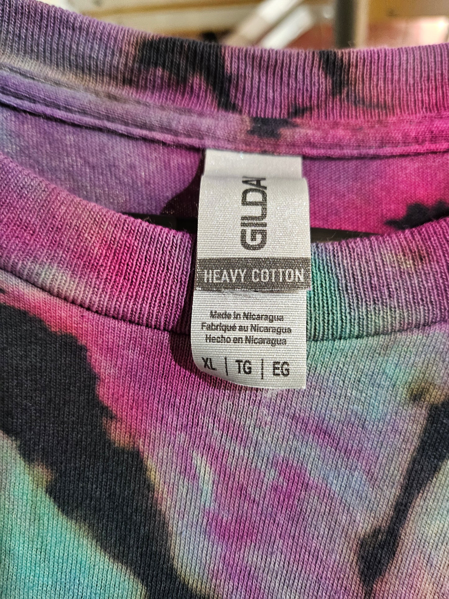 "Galaxy Spiral" - Streetwear Reverse Dye T-Shirt