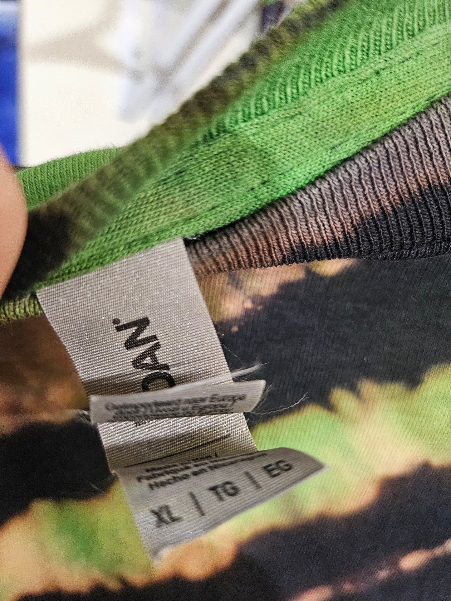 "Camo Stripe Tear" - Streetwear Reverse Dye T-Shirt