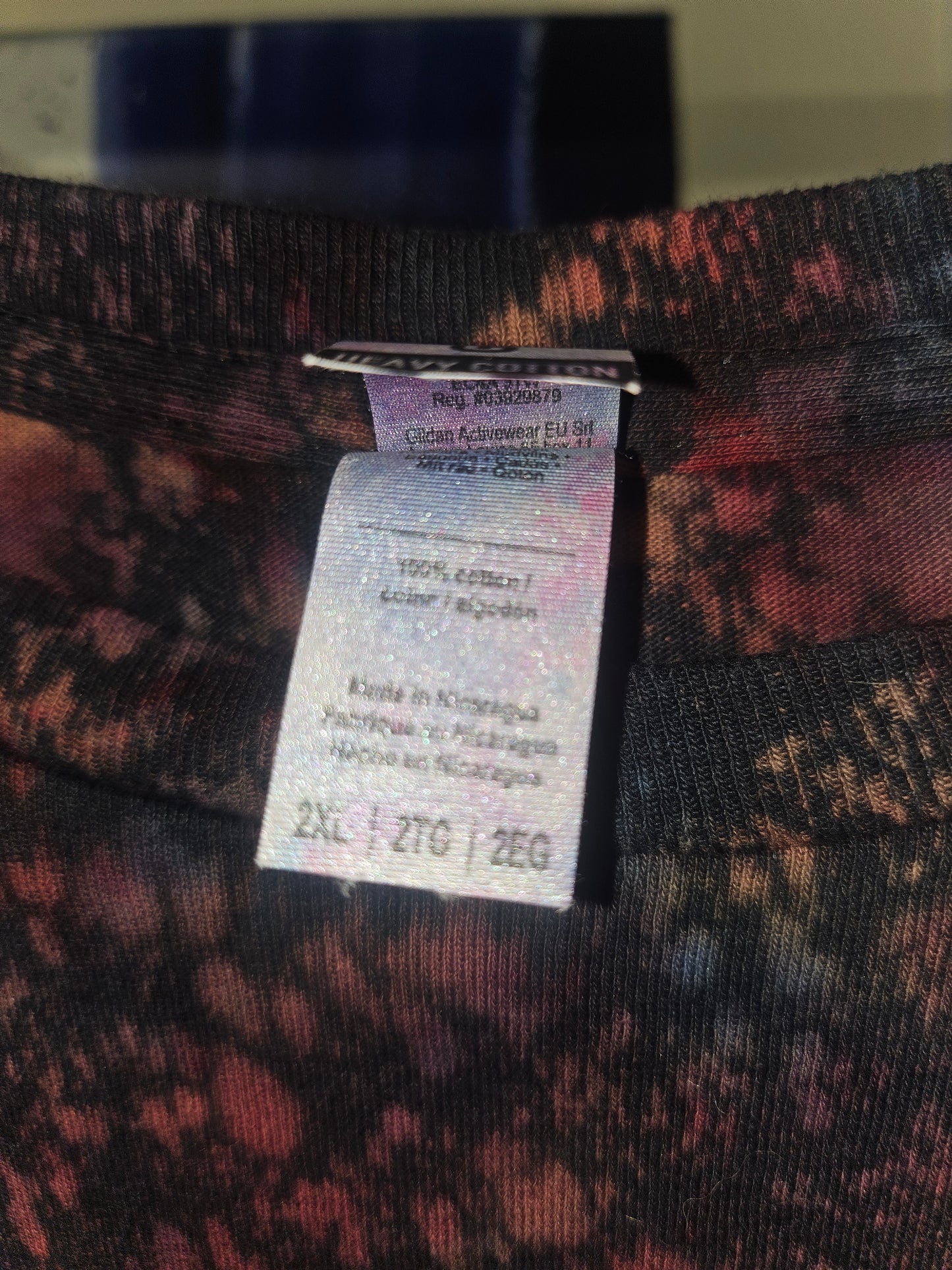 "Caged Heart" - Streetwear Reverse Dye T-Shirt